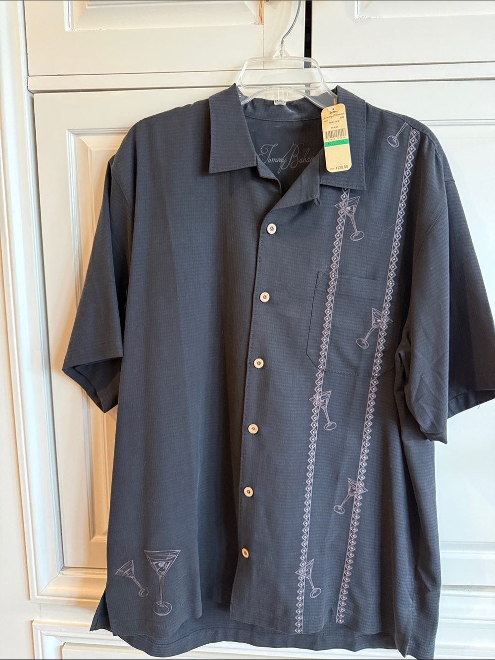 Tommy Bahama Men's Short-Sleeve Button-Down Shirt - Black